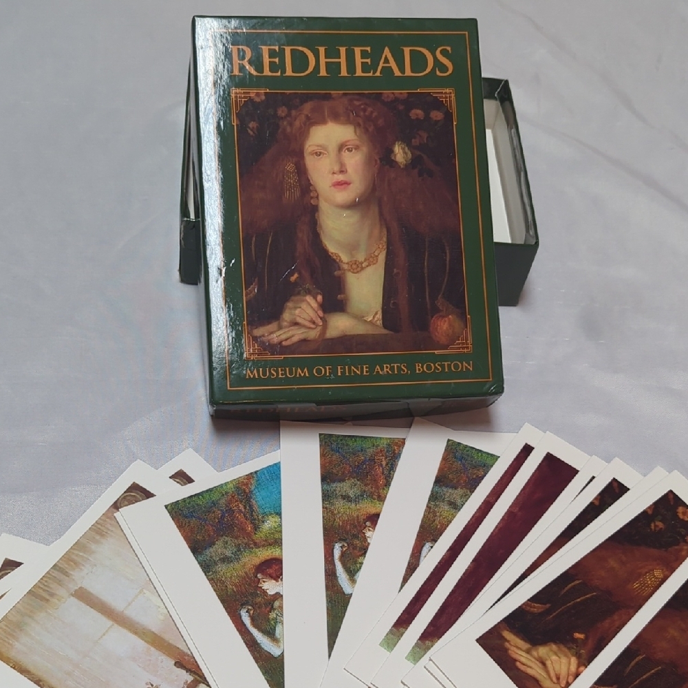 Vtg 93 Redheads Museum Of Fine Arts Boston Blank Note Cards USED 23 CARDS LEFT